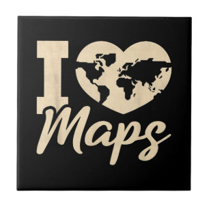 Azulejo Amo los mapas, Geografía