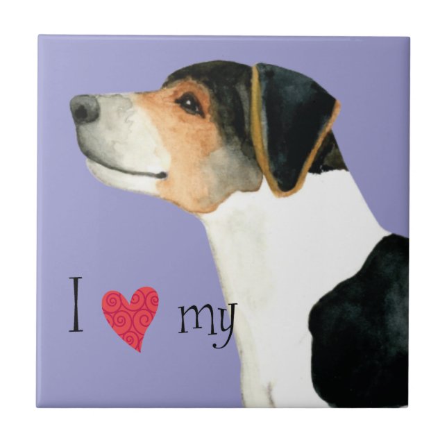 Azulejo Amo mi Nilo de Agricultor Danés-Sueco (Frente)