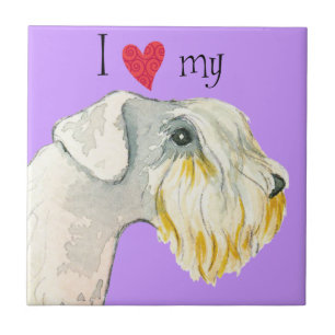 Azulejo Amo mi Sealyham Terrier