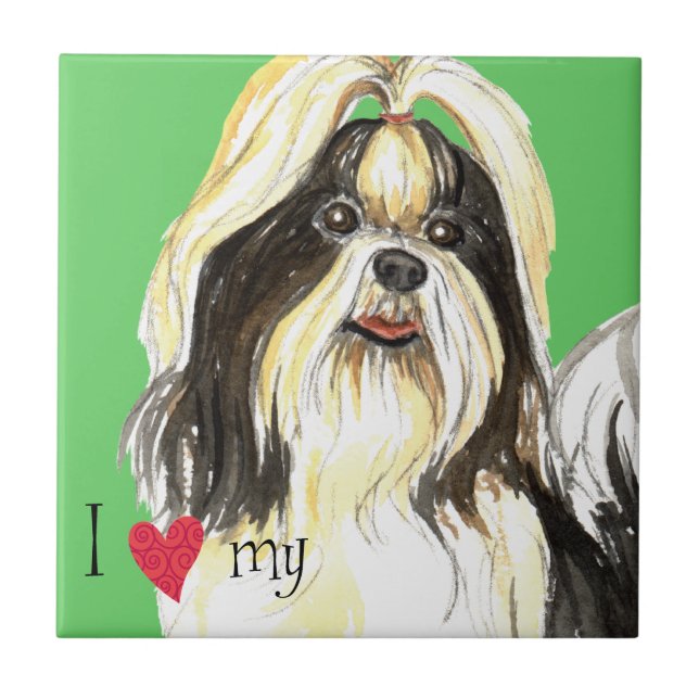 Azulejo Amo mi Shih Tzu (Frente)