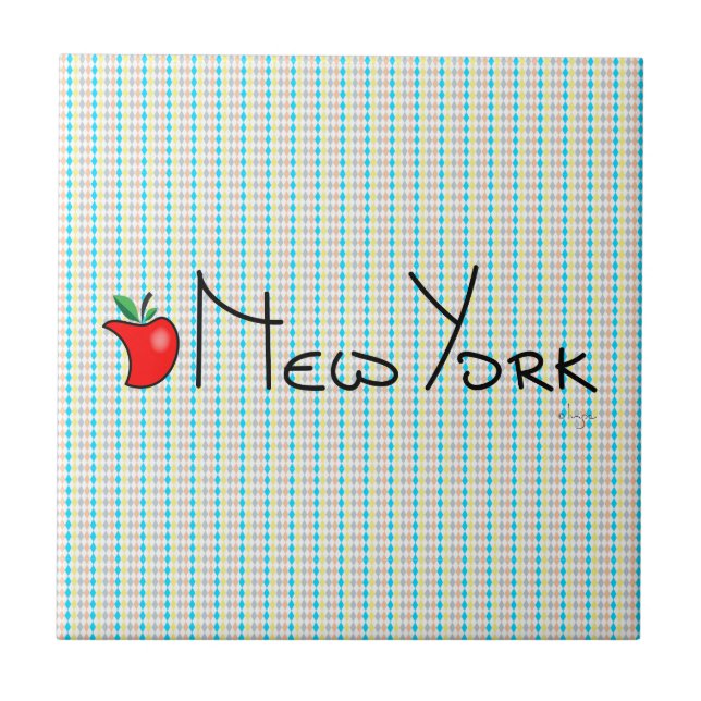 Azulejo Amo Nueva York - Gran Apple (Frente)