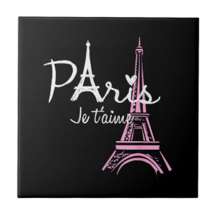 Azulejo Amo París Torre Eiffel Francia Recuerdo Francés