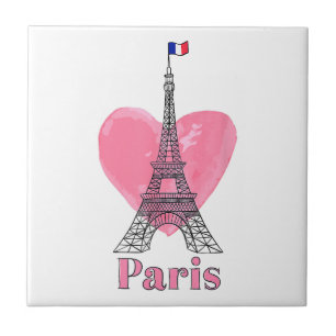 Azulejo Amo París Torre Eiffel Francia Regalo