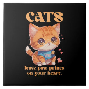 Azulejo amor de gatito lindo