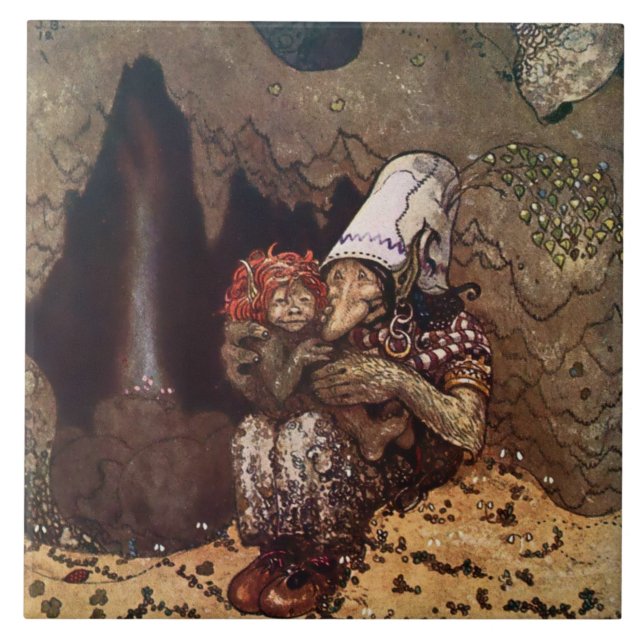 Azulejo “Amor de Madre” de John Bauer (Frente)