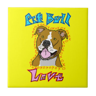 Azulejo Amor del pitbull