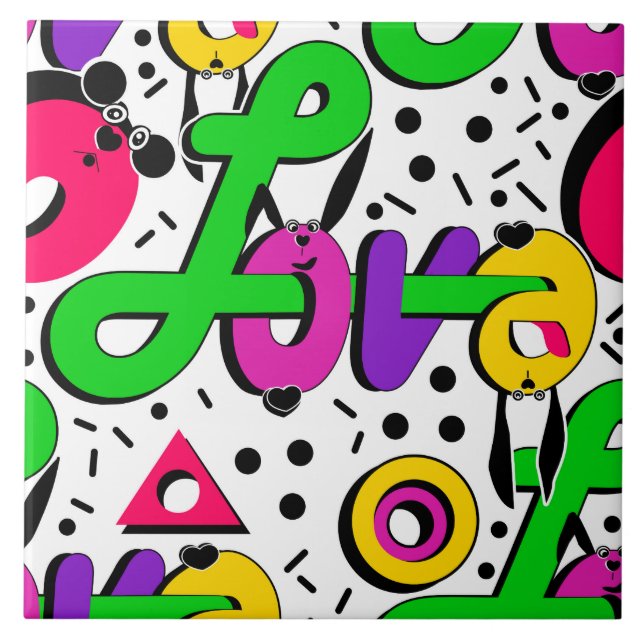 Azulejo Amor, El día de San Valentín (Frente)