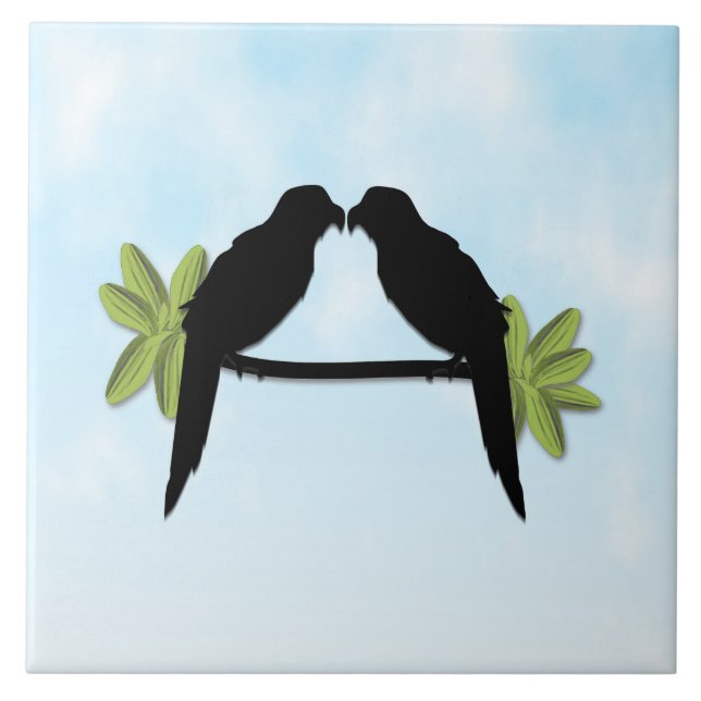 Azulejo Amor loro (Frente)