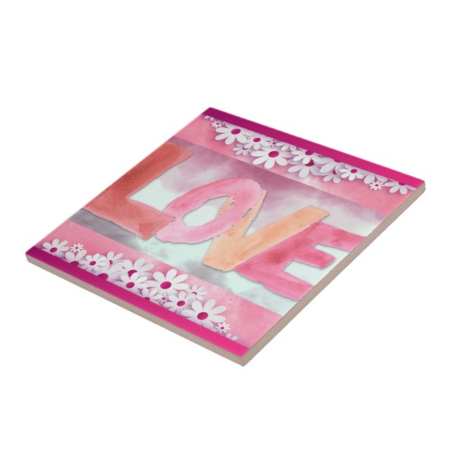 Azulejo Amor: Nilo cerámico WaterColor (Lado)