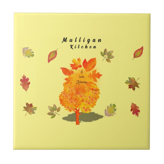 Azulejo Amor otoñal (Frente)