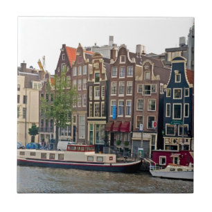 Azulejo Amsterdam, casas en el canal