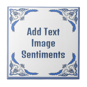 Azulejo Añadir mosaico de texto, aspecto holandés, persona