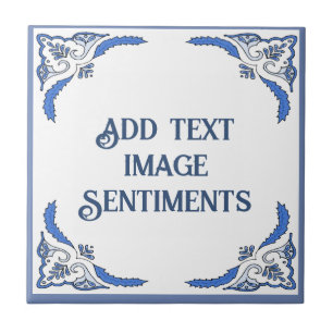 Azulejo Añadir mosaico de texto, aspecto holandés, persona