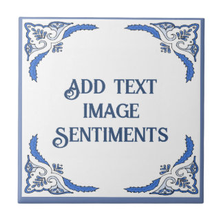 Azulejo Añadir mosaico de texto, aspecto holandés, persona