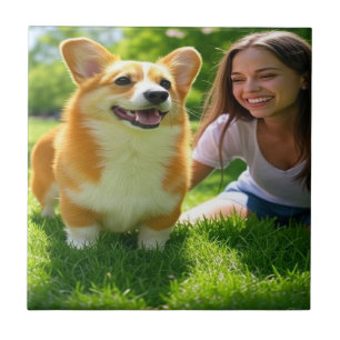 Azulejo Añadir Personalizar Mascota de foto personalizada