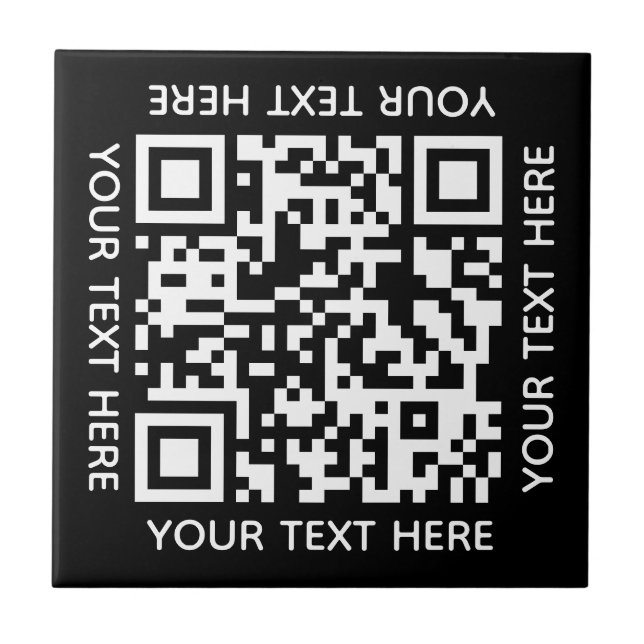 Azulejo Añadir su propio código QR Análisis de texto Mínim (Frente)