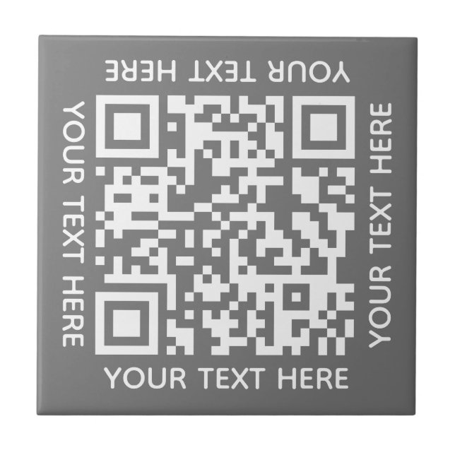 Azulejo Añadir su propio código QR Explorar mosaico simple (Frente)