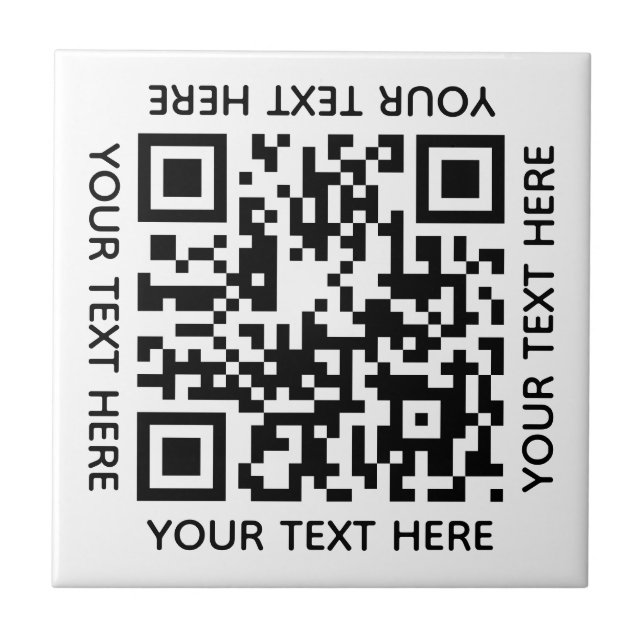 Azulejo Añadir su propio código QR Explorar mosaico simple (Frente)