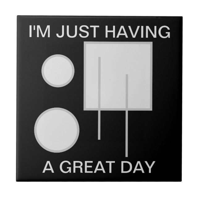 Azulejo Añadir su propio geométrico de texto (Frente)