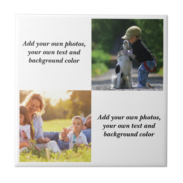 Azulejo Añadir sus propias fotos, texto y lanzamiento de f (Frente)