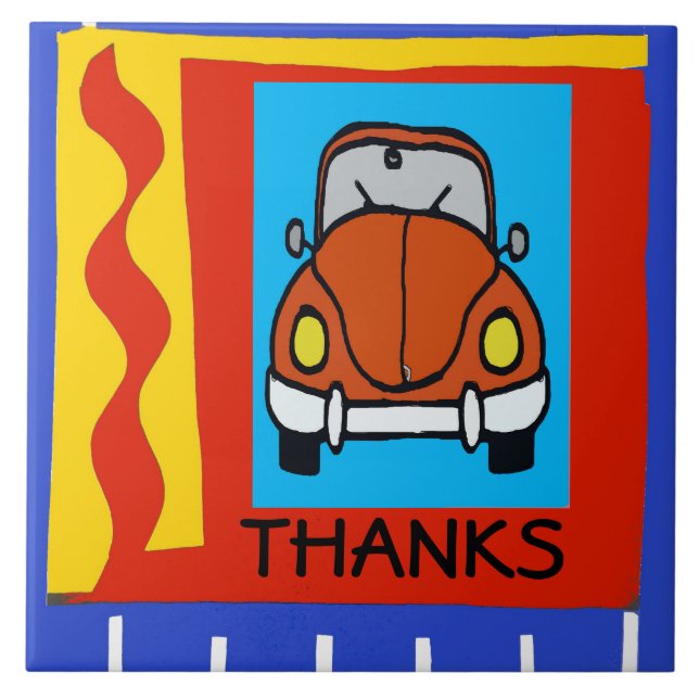 Azulejo Añadir texto, Gracias, editar texto, agregar nombr (Frente)