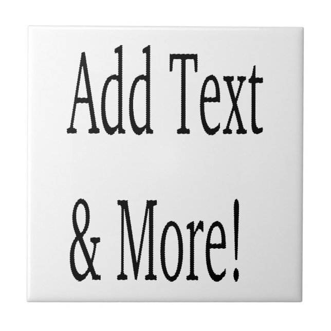 Azulejo ¡Añadir texto y más! Personalizar Su Propio Person (Frente)