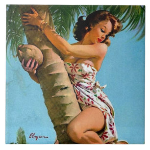 Azulejo Anclaje del árbol de coco