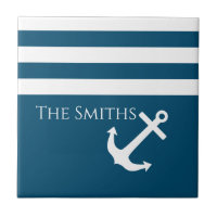 Anclaje minimalista y franjas Náuticas