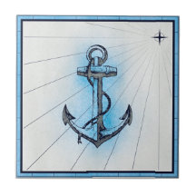 Anclaje vintage de buques náuticos