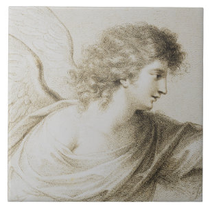 Azulejo ángel cristiano por Francesco Bartolozzi
