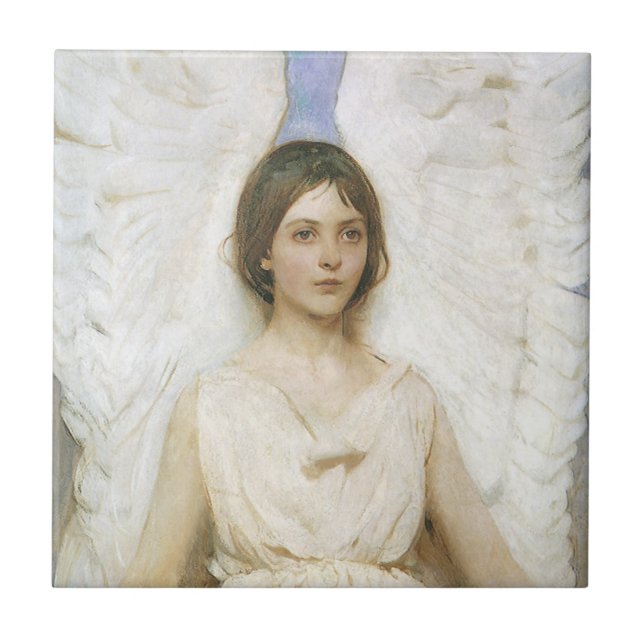 Azulejo Ángel de Abbott Thayer, Bella Artes victoriano vin (Frente)