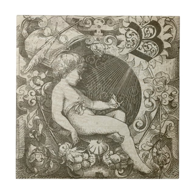 Azulejo Ángel de cosecha (Frente)