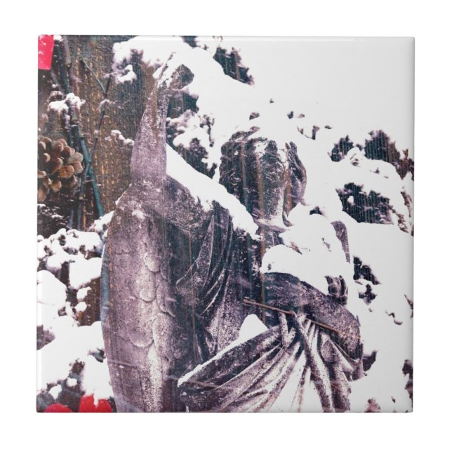Azulejo Ángel de invierno (Frente)