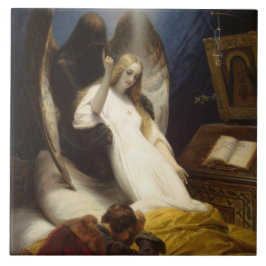 Azulejo Ángel de la muerte (yendo al cielo) (Horace Vernet