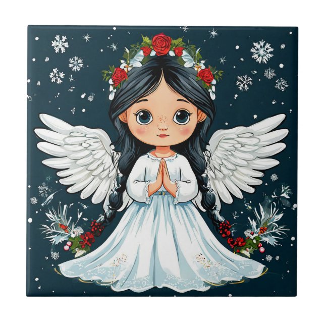 Azulejo ángel del día de San Valentín (Frente)