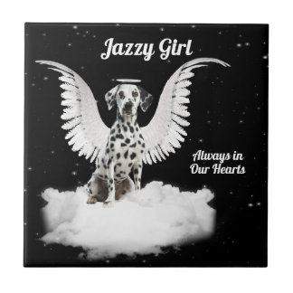 Azulejo Angel Dog Dalmatian Mascota Tile