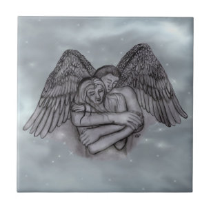 Azulejo Angel Eros en el amor