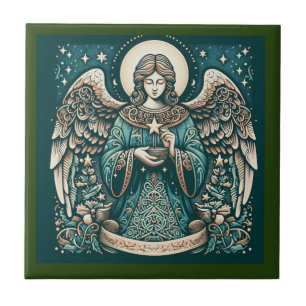 Azulejo Ángel Hermoso Bajo las estrellas