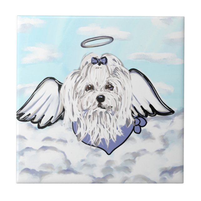 Azulejo Ángel maltés (Frente)