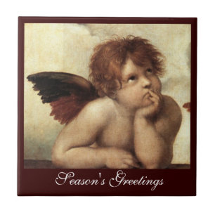 Azulejo ÁNGEL / Querubín alado Raffaello Sanzio