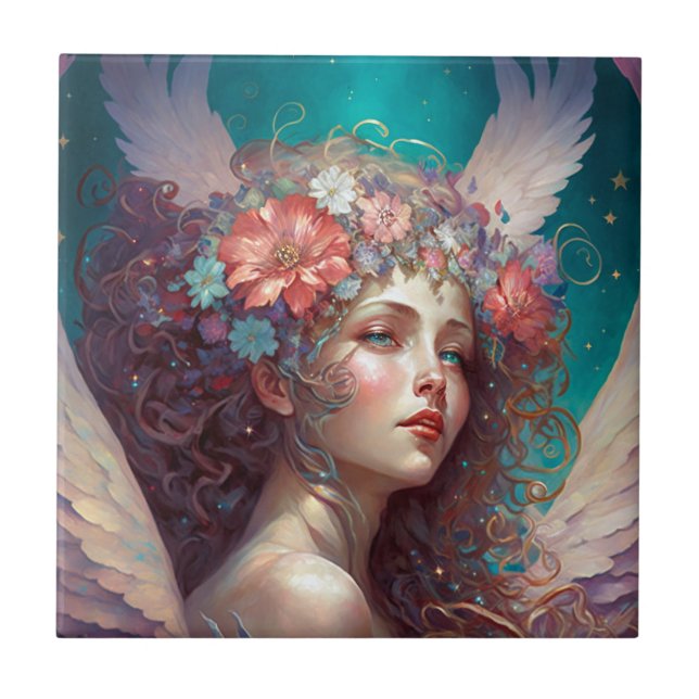 Azulejo Angel Wings Fantasy Art (Frente)
