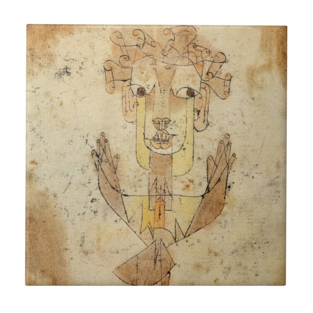 Azulejo Angelus Novus por Paul Klee (Frente)