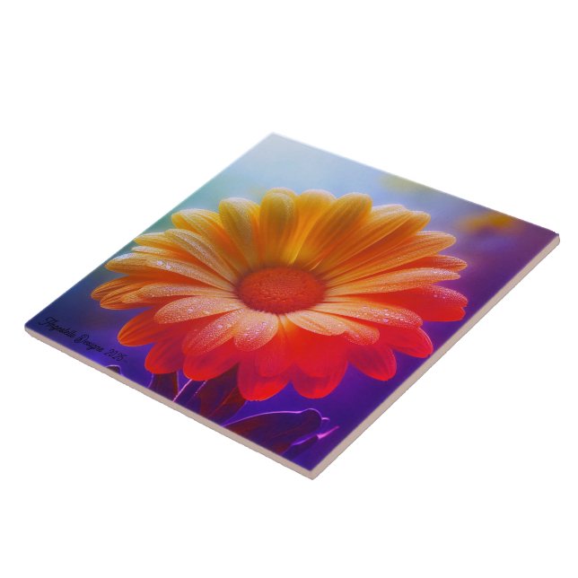 Azulejo Angestelle Decorative Two Tone Daisy (Lado)