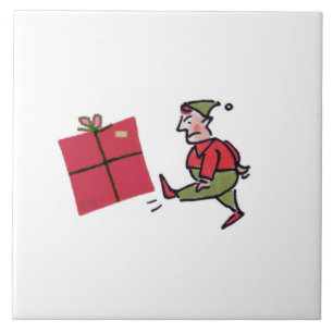 Azulejo Angry Elf blanco gran cerámica