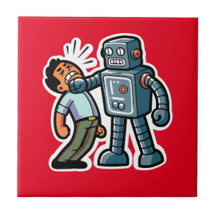Azulejo Angry Robot