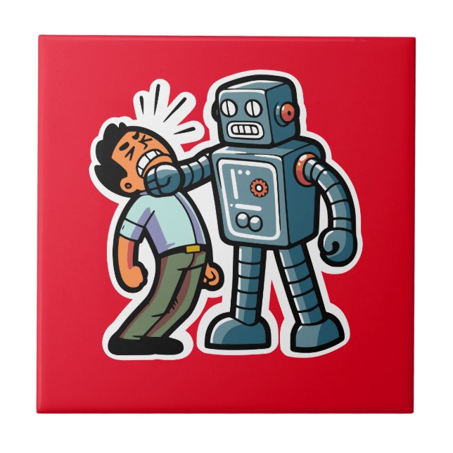 Azulejo Angry Robot (Frente)