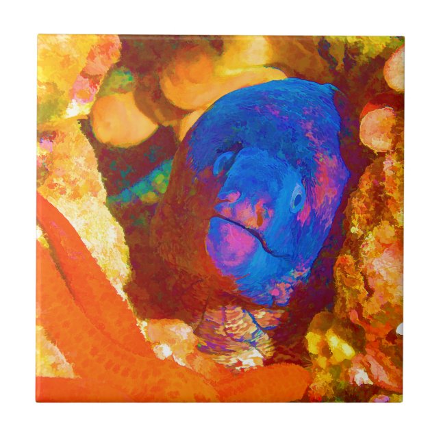 Azulejo Anguila de Moray (Frente)