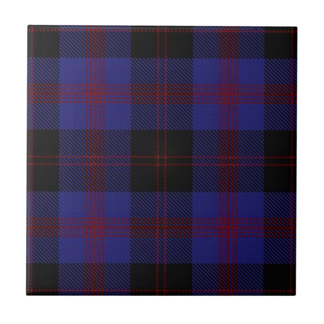 Azulejo Angus District Tartan (Frente)