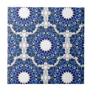 Azulejo Añil rococó hermoso