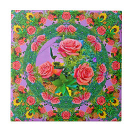 Azulejo Anillos rosas